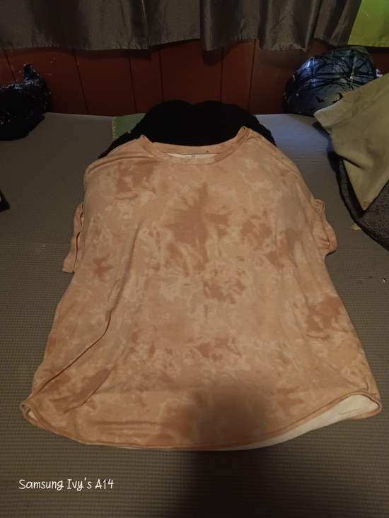 Luxe Tops - Luxe Peach Tie-Dye Short Sleeve Tee